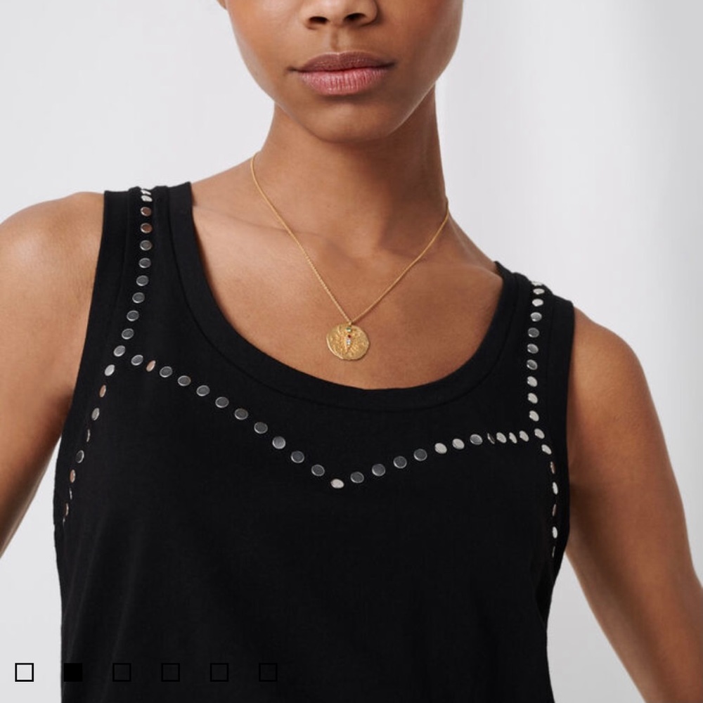 Maje Black studded  T-shirt